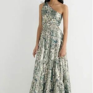 J crew collection one shoulder dress